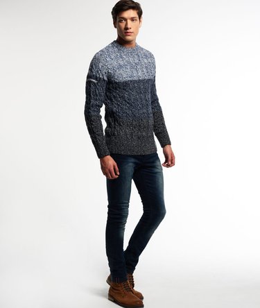 Jacob Colour Block Crew Neck Jumper Image 3