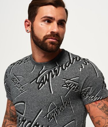 Kauttaaltaan kuvioitu Superdry Crew -T-paita Image 5