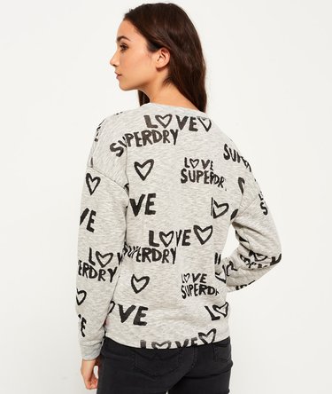 All Over Print Burnout Crew Jumper Image 4