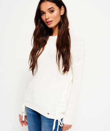 Arizona Lace Up Rippstrickpulli Image 1