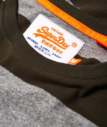 Orange Label Stripe Pocket T-Shirt Image 6
