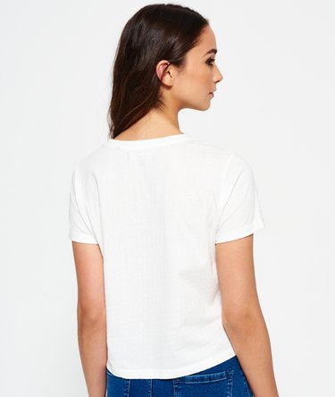 Lace Pocket Crop T-shirt Image 4