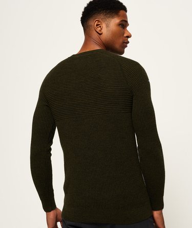 IE Textured Ribbed Crew Jumper Image 4
