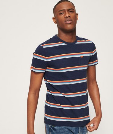 Orange Label Cali Surf Stripe T-Shirt Image 1