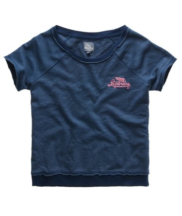 Flame Slub Cut Crew Top Image 2