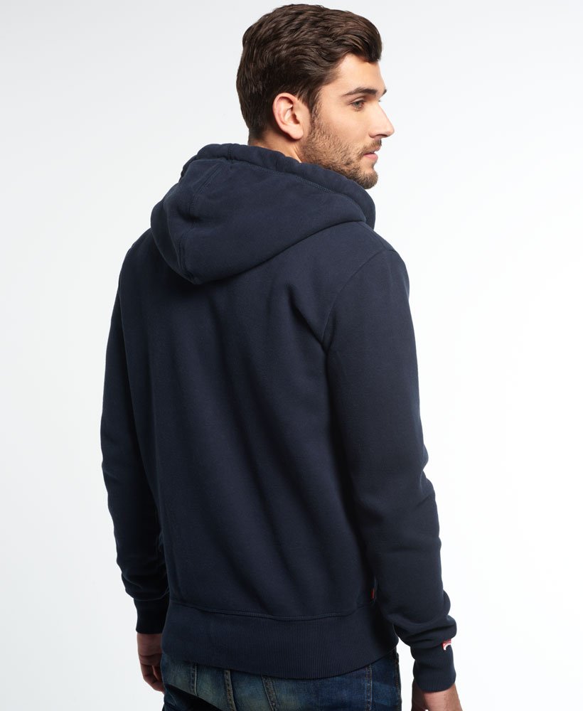 SUPERDRY ENGINEERED ネイビー L mens Orange Label Zip Hoodie in Eclipse Navy | Superdry US