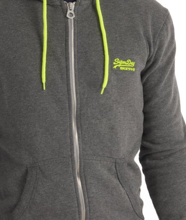 Pop Colour Zip Hoodie Image 7