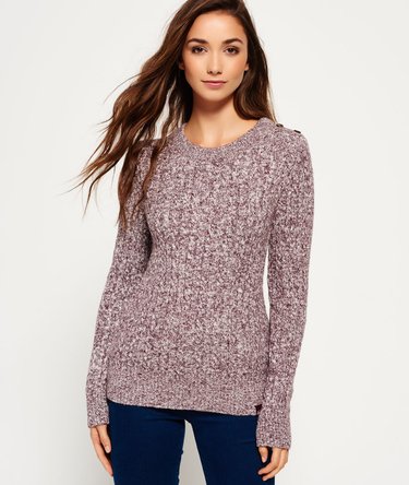 Croyde Twist Cable Crew Jumper Image 1