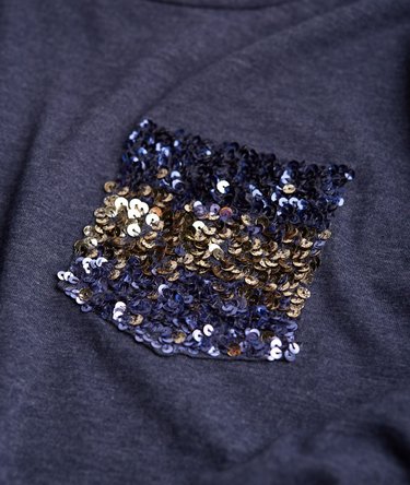 Ombre Sequin Pocket Long Sleeve Top Image 7