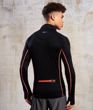 Sport Athletic Half Zip Henley Top Image 5