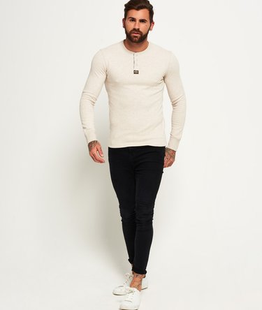 Heritage Pique Long Sleeve Grandad Top Image 4