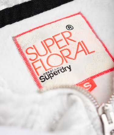 Felpa con zip, cappuccio e stampa allover Orange Label Image 6
