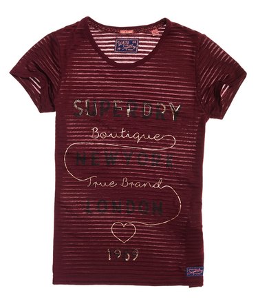 22 Glitter Burnout Stripe T-Shirt Image 2