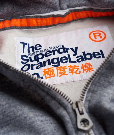 Orange Label Zip Hoodie Image 5