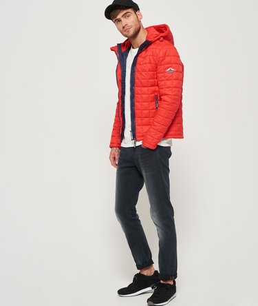 Box Quilt Fuji Hooded Jacket Image 3