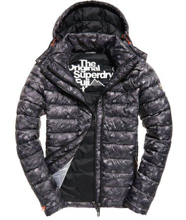 Fuji Jacke mit Doppelreißverschluss, Print und Kapuze Image 2