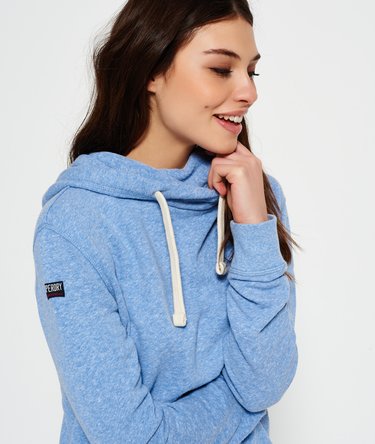 Marl Crop Hoodie Image 5