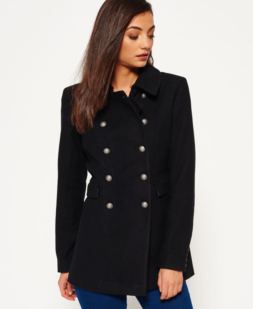 Superdry ブラック ピーコート gene pea coat upload4995695082095337082.jpg?