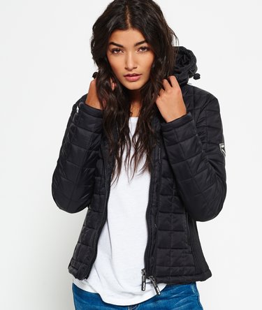 Hooded Box Quilt Fuji Jacket Image 1