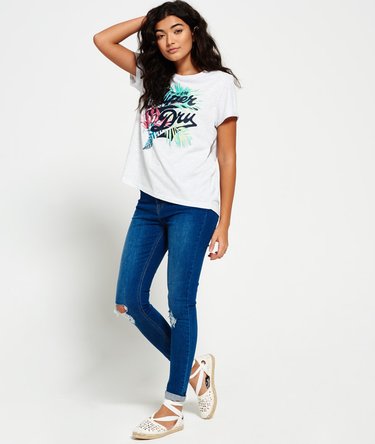 Camiseta Boyfriend de estilo tropical Stacker. Image 3