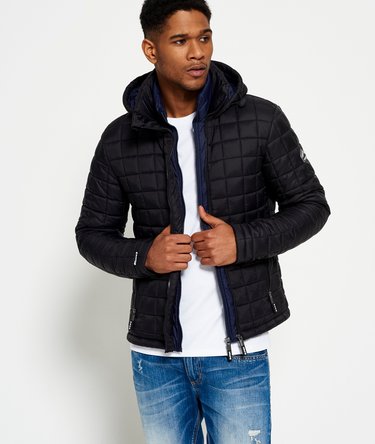 Hooded Box Quilt Fuji Jacket Image 1