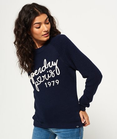 Applique Slim Crew Top Image 1