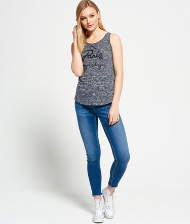 Linear Burnout Vest Top Image 3