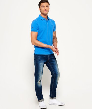 Vintage Destroyed Pique Polo Shirt Image 3