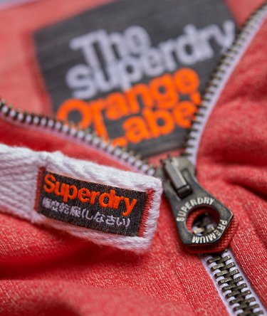 Orange Label Zip Hoodie Image 5