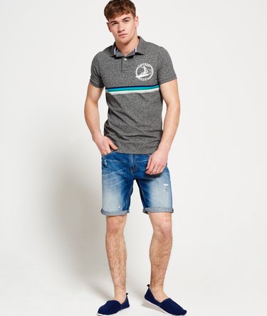 Cali Surf Chest Stripe Polo Shirt Image 3