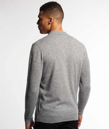 Leading Cashmere Polo Jumper Image 4