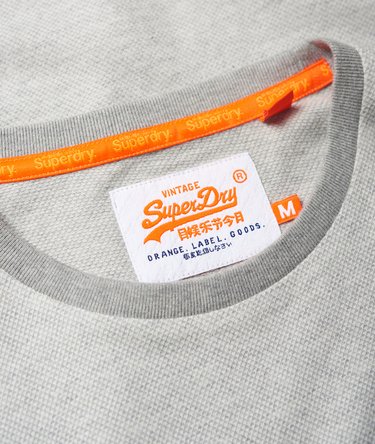 Strukturiertes Orange Label Langarmoberteil Image 6