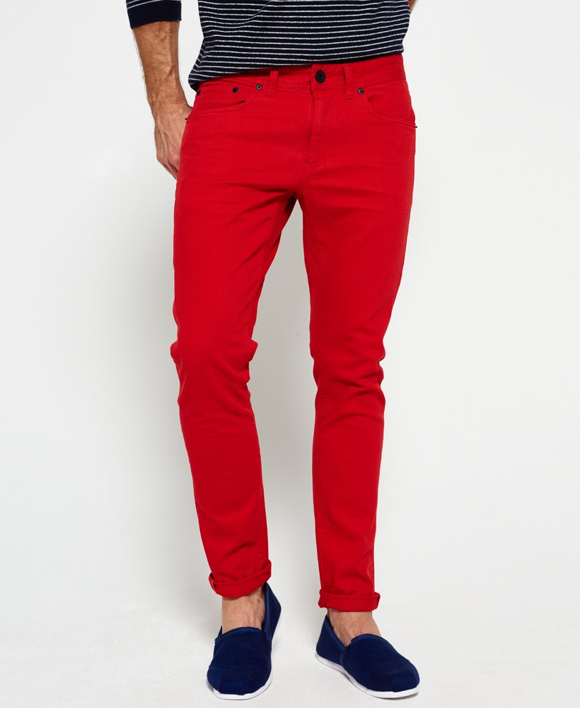 mens Skinny Jeans in REBEL RED | Superdry CA-EN