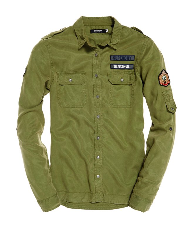 Chemise militairekaki pour Femme Superdry CH-FR