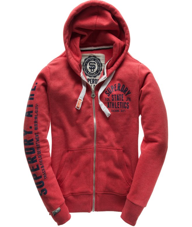 Athletic Superdry Kapuzenjacke Herren Rot Rote Superdry Herren