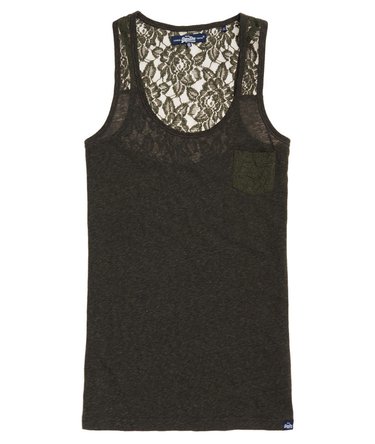 Super Sewn Rugged Lace Pocket Vest Top Image 2