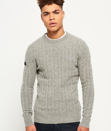 Jersey en punto trenzado Harlo Crew Image 1
