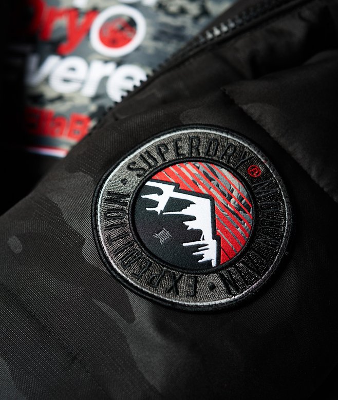 Everest Ella Bomberjacke schwarz tarnmuster für Damen Superdry DE