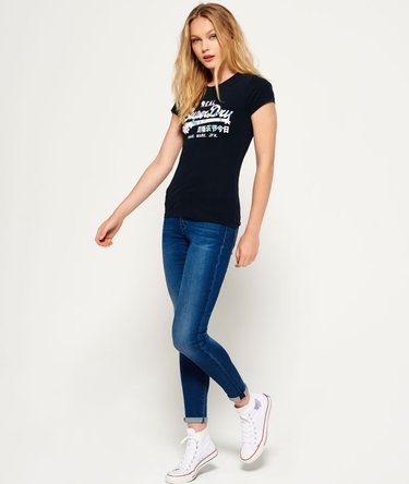 Camiseta Vintage Logo Hibiscus Cut Out Image 3