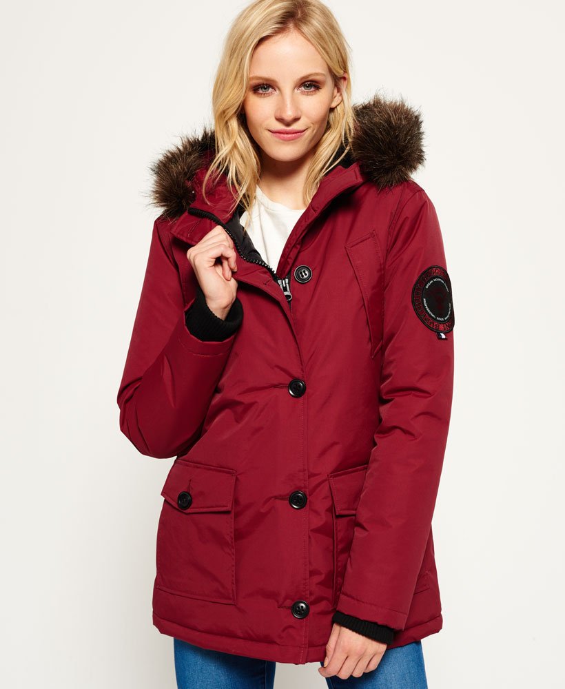 Super Dry Everest Mountain Parka S レッド Super Dry Everest Mountain Parka S レッド