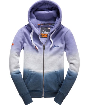 Duo Dip Dye Zip Hoodie Image 2