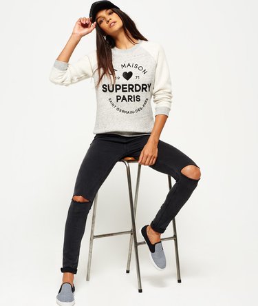 Applique Slim Crew Top Image 1