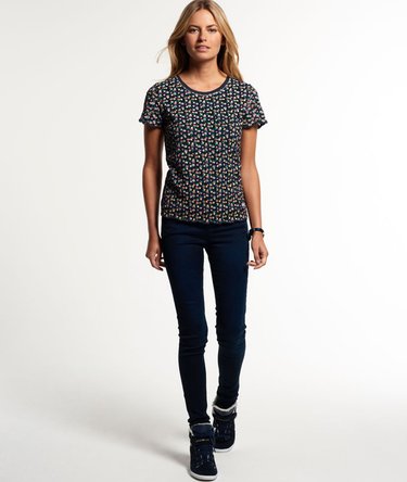 Super Sewn Print Lace T-shirt Image 3