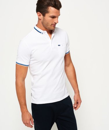 Polo en piqué City Tipped Image 1