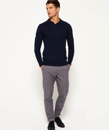Pull polo en maille Orange Label Image 3
