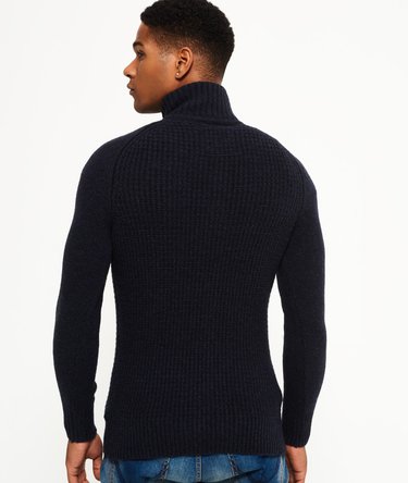 Harlo Textured Henley Jumper Image 4