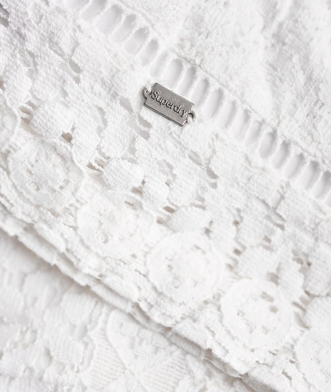 lace tank top dress All Mine White Lace Mini Dress main image 0