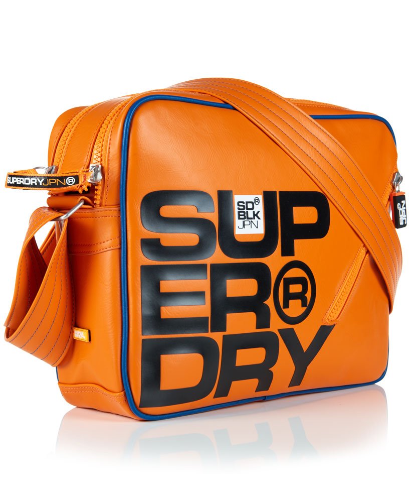 mens Dry Zip Messenger Bag in Jaffa Orange | Superdry CA-EN