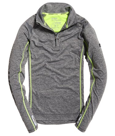 Sport Athletic Half Zip Henley Top Image 2