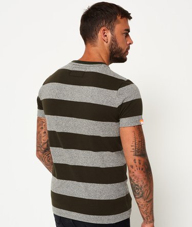 Orange Label Stripe Pocket T-Shirt Image 4